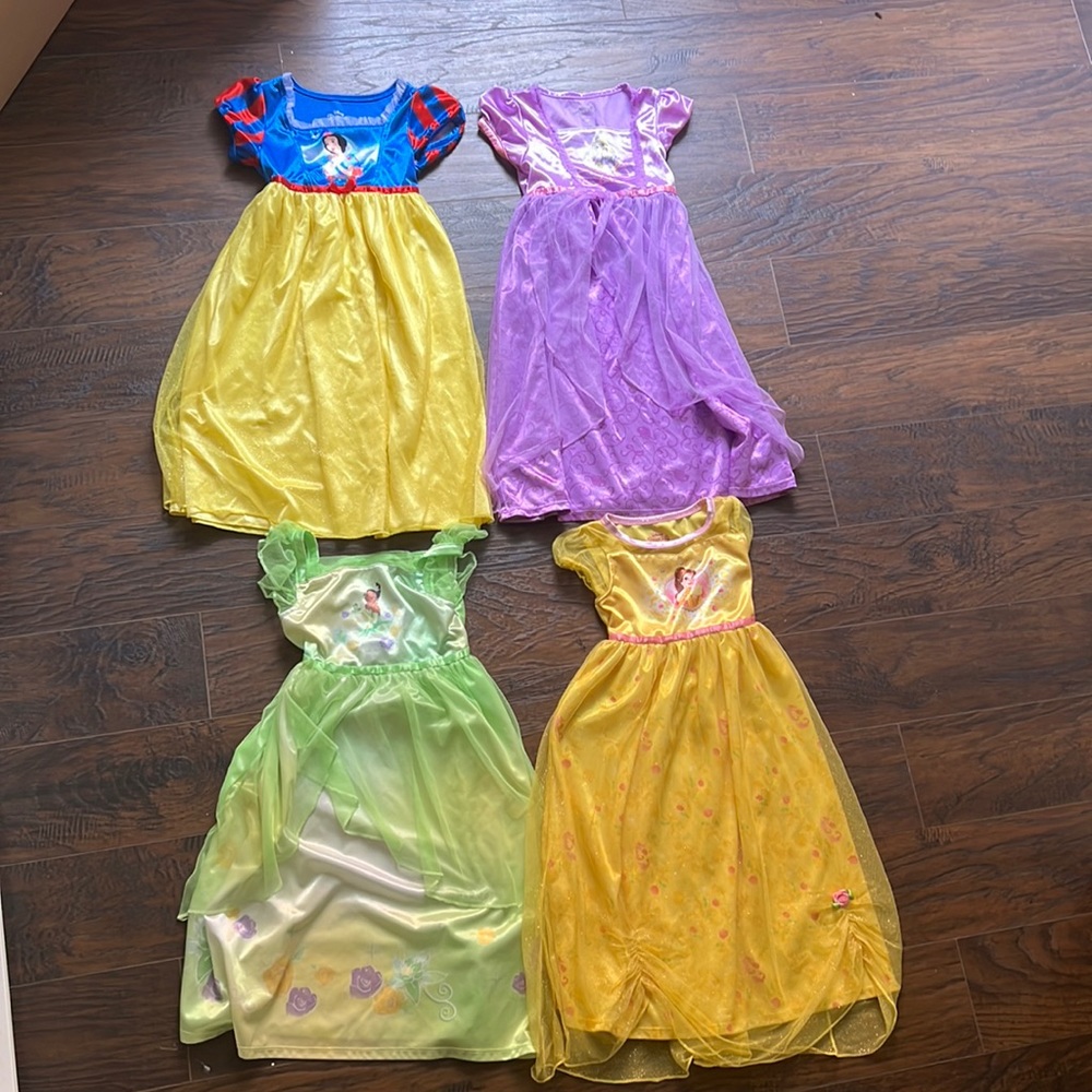 Disney princess nightgowns, set of 4 (4T)